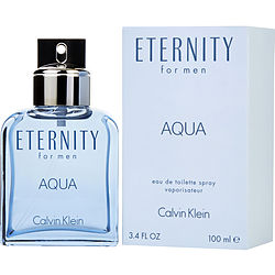 Eternity Aqua By Calvin Klein Edt Spray 3.4 Oz