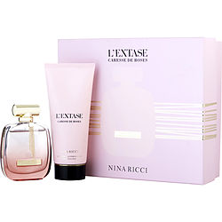 L'extase Caresse De Roses Nina Ricci By Nina Ricci Eau De Parfum Legere Spray 2.7 Oz & Body Lotion 6.8 Oz