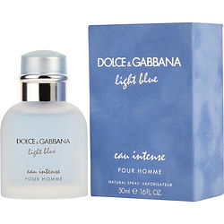 D & G Light Blue Eau Intense By Dolce & Gabbana Eau De Parfum Spray 1.6 Oz