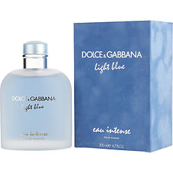 D & G Light Blue Eau Intense By Dolce & Gabbana Eau De Parfum Spray 6.7 Oz