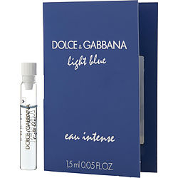 D & G Light Blue Eau Intense By Dolce & Gabbana Eau De Parfum 0.05 Oz Vial On Card