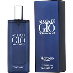 Acqua Di Gio Profondo By Giorgio Armani Eau De Parfum Spray 0.5 Oz